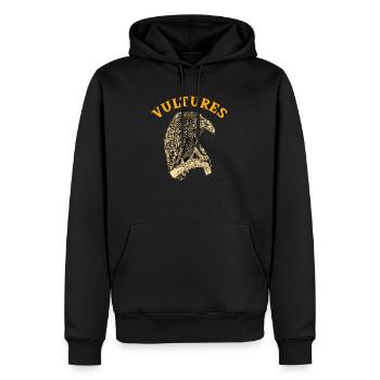 Geier - Männer Premium Bio Hoodie - Schwarz - Vorne - Nico (187cm)