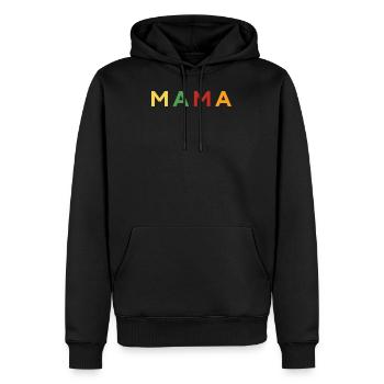 Mother’s day Gift / Fête des Mères Cadeau /Bestseller - Sweat à capuche Premium bio Homme - noir - Devant - Nico (187cm)