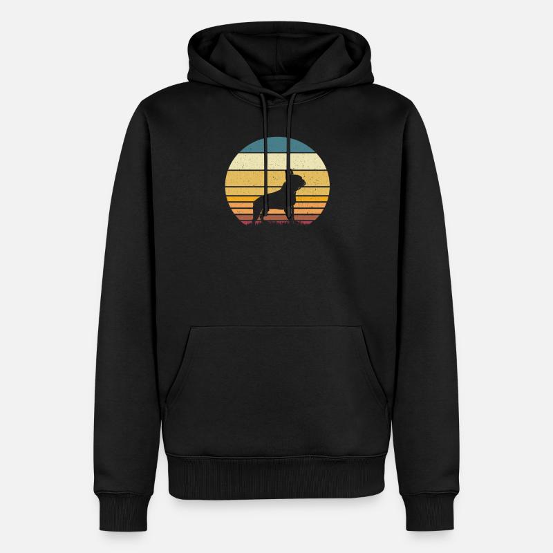 Boston Terrier - Sweat à capuche Premium bio Homme - noir