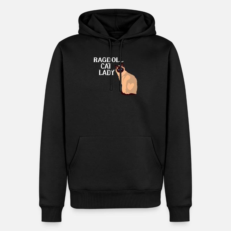 Ragdoll Chats Dame - Sweat à capuche Premium bio Homme - noir