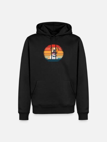 American Staffordshire Terrier - Men’s Premium Organic Hoodie - black