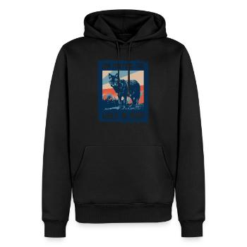 Wolf Werwolf - Männer Premium Bio Hoodie - Schwarz - Vorne - Nico (187cm)