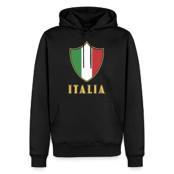 Italia Mode Italia Jersey - Men’s Premium Organic Hoodie - black - Front - Nico (187cm)