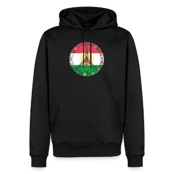 Kurdistan Heimat Kurdisch Kurde Geschenk - Männer Premium Bio Hoodie - Schwarz - Vorne - Nico (187cm)