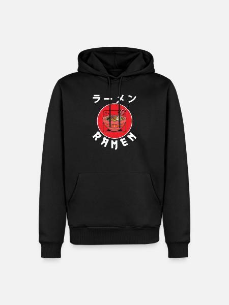 ramen - Men’s Premium Organic Hoodie - black
