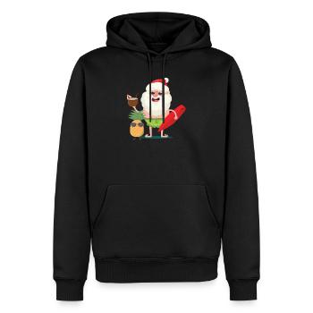 Hawaii Weihnachten T-Shirt - Männer Premium Bio Hoodie - Schwarz - Vorne - Nico (187cm)