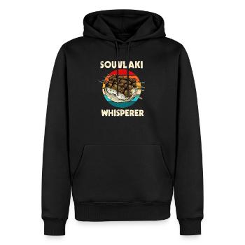 Lustiges Griechischer Essen Geschenk - Männer Premium Bio Hoodie - Schwarz - Vorne - Nico (187cm)