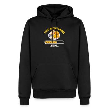 Klebreis Mit Mango Geschenk - Männer Premium Bio Hoodie - Schwarz - Vorne - Nico (187cm)