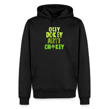 Artischoken Cadeau - Sweat à capuche Premium bio Homme - noir - Devant - Nico (187cm)