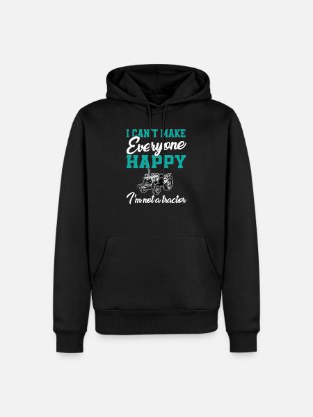 Traktor - Männer Premium Bio Hoodie - Schwarz