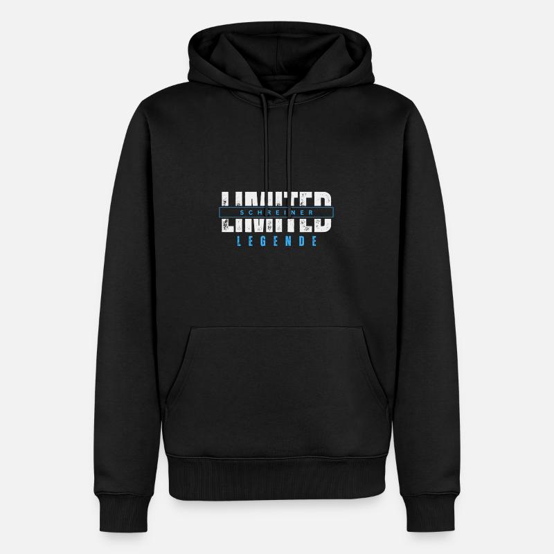 Légende limitée du charpentier. - Sweat à capuche Premium bio Homme - noir