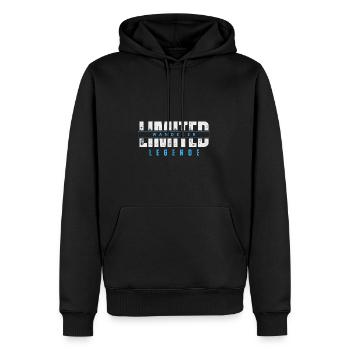 Légende du vagabond limitée. - Sweat à capuche Premium bio Homme - noir - Devant - Nico (187cm)