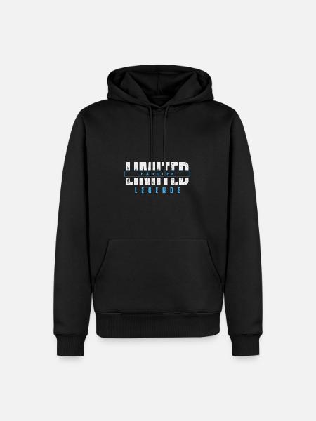 Légende du commerçant limité. - Sweat à capuche Premium bio Homme - noir