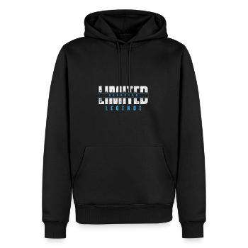 Limited Secretary Legend. - Men’s Premium Organic Hoodie - black - Front - Nico (187cm)
