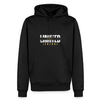 Limited Koch Legende. - Männer Premium Bio Hoodie - Schwarz - Vorne - Nico (187cm)