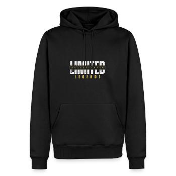 Limited Baggerfahrer Legende. - Männer Premium Bio Hoodie - Schwarz - Vorne - Nico (187cm)