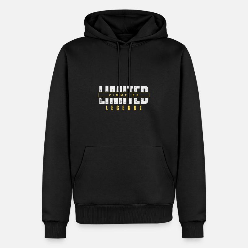 Légende limitée du charpentier. - Sweat à capuche Premium bio Homme - noir