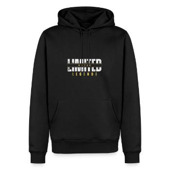 Limited Notary Legend. - Men’s Premium Organic Hoodie - black - Front - Nico (187cm)