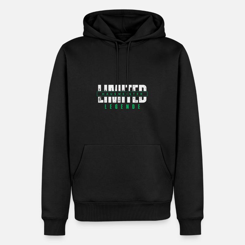 Légende limitée du concierge. - Sweat à capuche Premium bio Homme - noir