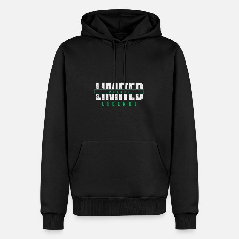Conférencier limité Legend. - Sweat à capuche Premium bio Homme - noir