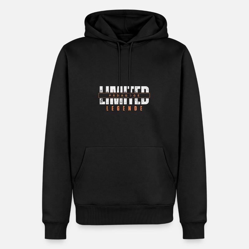 Légende limitée de l’éducateur. - Sweat à capuche Premium bio Homme - noir