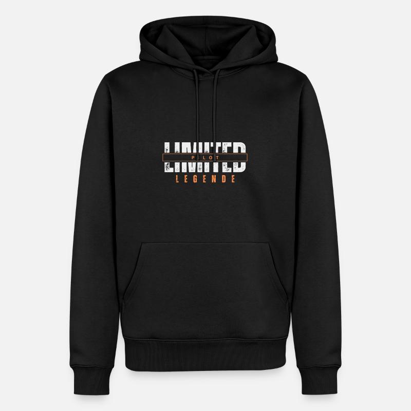 Légende de pilote limitée. - Sweat à capuche Premium bio Homme - noir