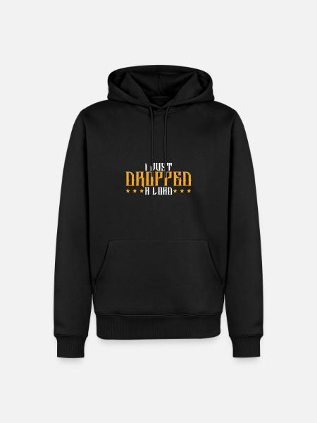 trucker cooler spruch - Männer Premium Bio Hoodie - Schwarz