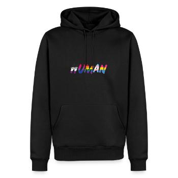 Humain - Sweat à capuche Premium bio Homme - noir - Devant - Nico (187cm)