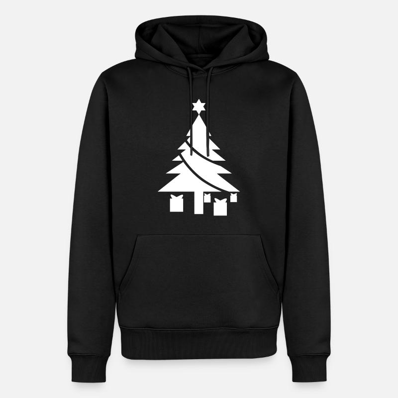 Weihnachtsbaum 2 - Männer Premium Bio Hoodie - Schwarz