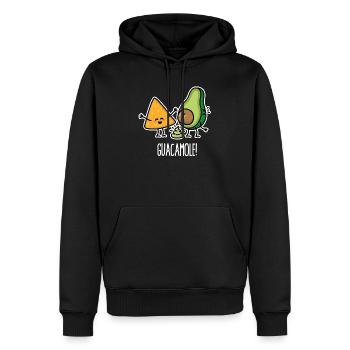 Lustige Avocado kackt Guacamole Tortilla-Chips - Männer Premium Bio Hoodie - Schwarz - Vorne - Nico (187cm)