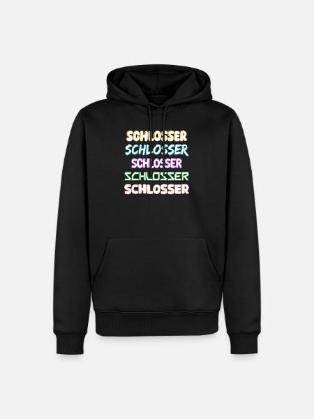 Serrurier comme métier - Sweat à capuche Premium bio Homme - noir