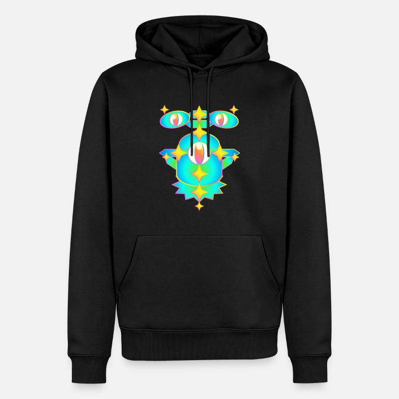 Milles étoiles version 2 - Sweat à capuche Premium bio Homme - noir