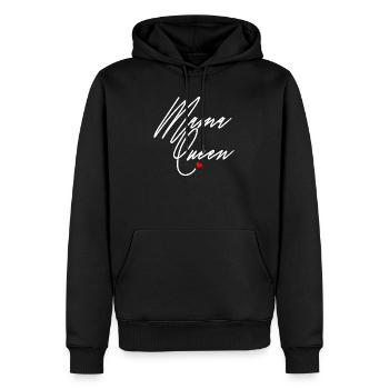 Mama Queen Schwarz Afro Mama Melanin Stolz Schwarze Mütter - Männer Premium Bio Hoodie - Schwarz - Vorne - Nico (187cm)