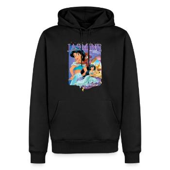Prinzessin Jasmin Mit Treuem Äffchen Abu - Männer Premium Bio Hoodie - Schwarz - Vorne - Nico (187cm)