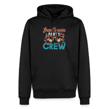 Équipage de Gran Canaria - Sweat à capuche Premium bio Homme - noir - Devant - Nico (187cm)