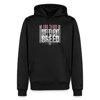 Eds-bewusstsein Ehlers-danlos Zebra-krieger - Männer Premium Bio Hoodie - Schwarz - Vorne - Nico (187cm)