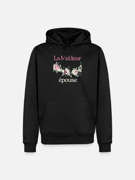 La Meilleur épouse - Sweat à capuche Premium bio Homme - noir