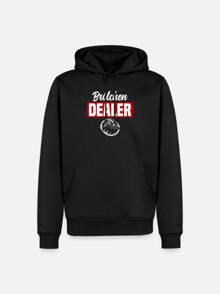 Brötchen Dealer - Männer Premium Bio Hoodie - Schwarz