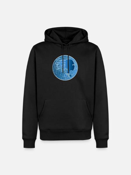 Sternzeichen: Jungfrau - Männer Premium Bio Hoodie - Schwarz