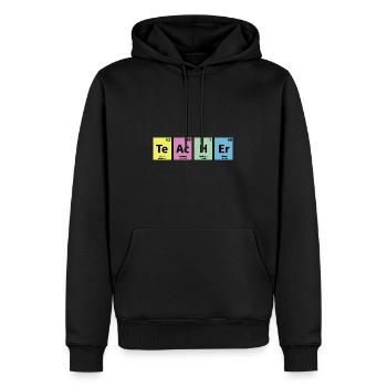 Lehrer-Element - Männer Premium Bio Hoodie - Schwarz - Vorne - Nico (187cm)