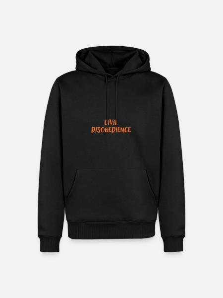 Civil disobedience - Men’s Premium Organic Hoodie - black