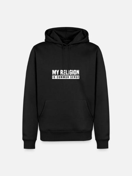 Atheismus - Männer Premium Bio Hoodie - Schwarz