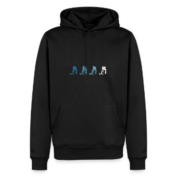 Curling sur glace Curling Retro Cadeau - Sweat à capuche Premium bio Homme - noir - Devant - Nico (187cm)