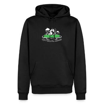 Wander Urlaub T-Shirt Geschenk Naturliebhaber - Männer Premium Bio Hoodie - Schwarz - Vorne - Nico (187cm)