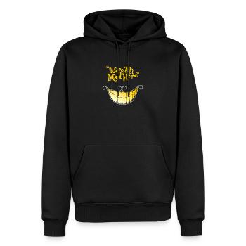 Mad Grinsekatze - Männer Premium Bio Hoodie - Schwarz - Vorne - Nico (187cm)