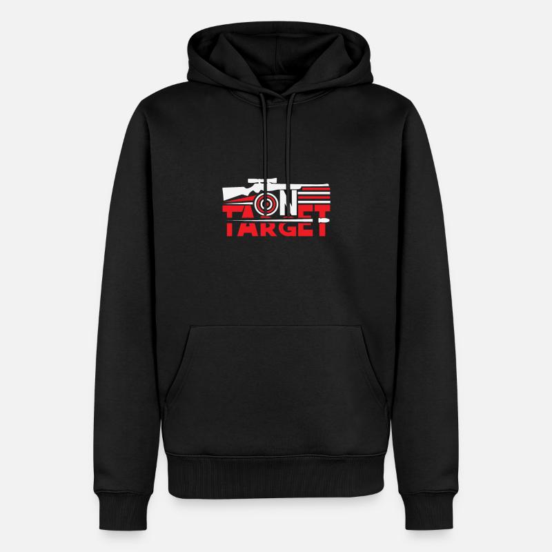 Sniper - Männer Premium Bio Hoodie - Schwarz