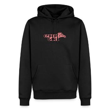 crocodile - Sweat à capuche Premium bio Homme - noir - Devant - Nico (187cm)