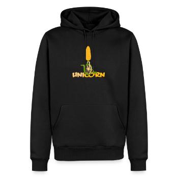Einrad - Männer Premium Bio Hoodie - Schwarz - Vorne - Nico (187cm)