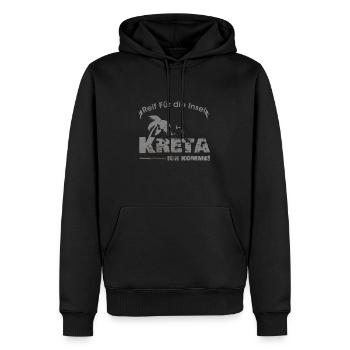 Kreta Urlaub Griechenland Geschenk - Männer Premium Bio Hoodie - Schwarz - Vorne - Nico (187cm)