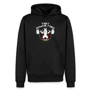 Viking Squat Bodybuilding Powerlifting Lifting Gym - Sweat à capuche Premium bio Homme - noir - Devant - Nico (187cm)